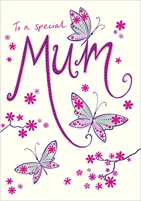 Special Mum Butterfly Card | Funky Pigeon