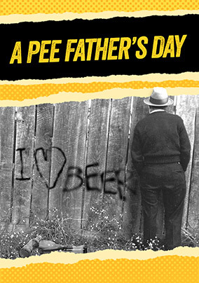 A Pee Father's Day Card