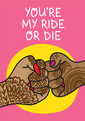 You're My Ride Birthday Card