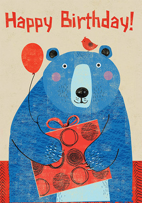 Bear Birthday Card