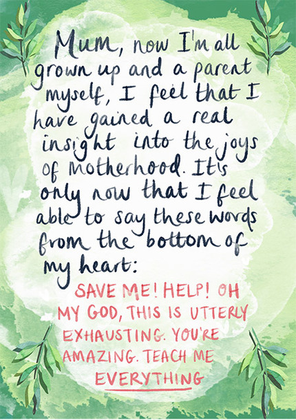Save Me Mother's Day Card