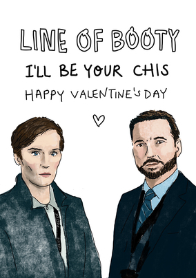 Line Of Booty Valentine Card