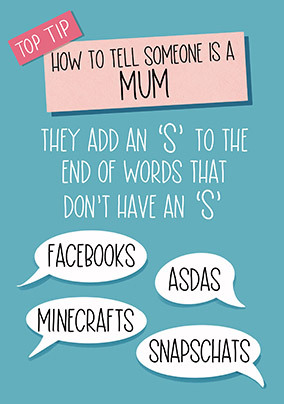 How to tell Mother's Day Card