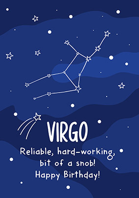 Virgo Birthday Card