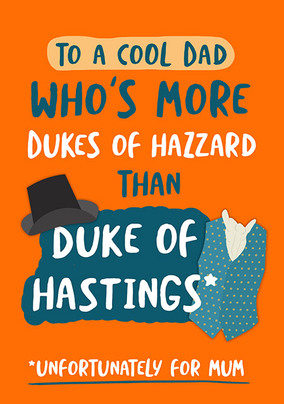 More Dukes of Hazzard Father's Day Card