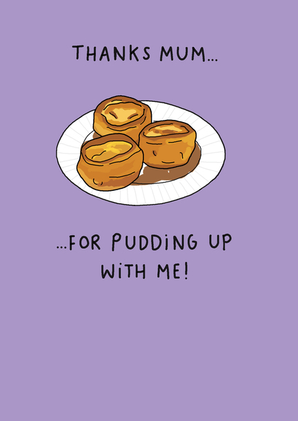 Pudding Mother's Day Card
