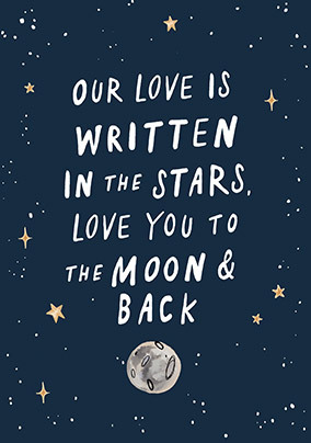 Written In The Stars Wedding Card