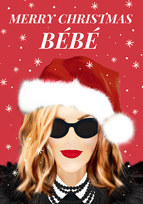 Merry Christmas Bebe Card