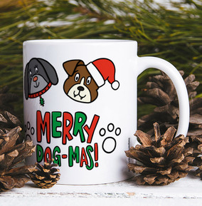 Merry Dog-mas Christmas Mug