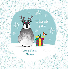 Christmas Thank You Personalised Card