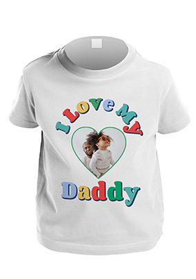 I Love My Daddy Personalised Photo T-Shirt