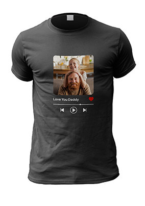 Love You Daddy Personalised Photo Tshirt