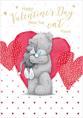 From the Cat Personalised Valentine's Card