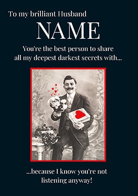 Deepest Darkest Secrets Valentine's Day Card