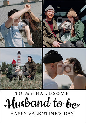 Husband-To-Be Photo Valentine's Card