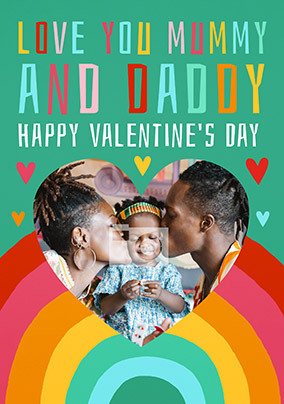 Love Mummy And Daddy Photo  Valentine Card