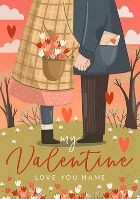 My Valentine Personalised Card