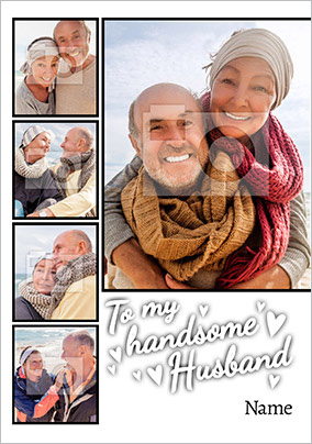 Husband Valentine's Day Multi Photo Upload Card - Essentials