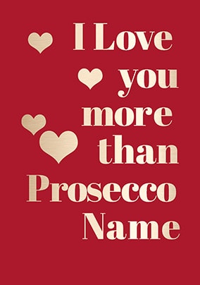 More Than Prosecco Personalised Card