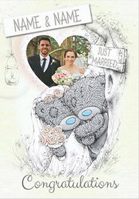 Tap to view Me to You Wedding Card - Photo Upload Just Married