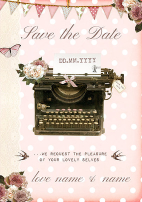 Peony Teacup - Save The Date