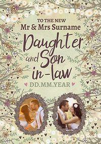 Tap to view Midsummer Dream Photo Daughter & Son-In-Law Wedding Card