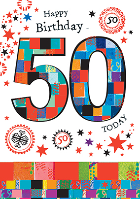 Send Personalised 50th Birthday Cards | Funky Pigeon