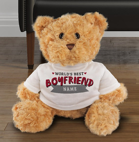 personalised teddy for boyfriend