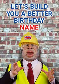 Tap to view Build a Better Birthday Personalised Card