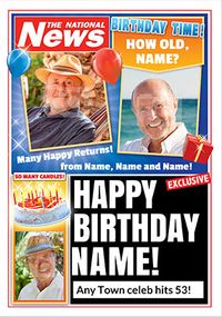Tap to view 53rd Birthday National News Photo Card