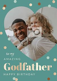 Tap to view Amazing Godfather Photo Birthday Card