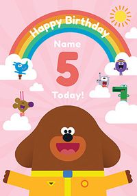 Tap to view Hey Duggee - 5 Today Personalised Birthday Card
