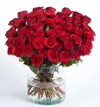 Tap to view The 50 Red Rose Flower Bouquet