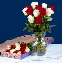 Tap to view Sweetheart Red and White Rose Letterbox