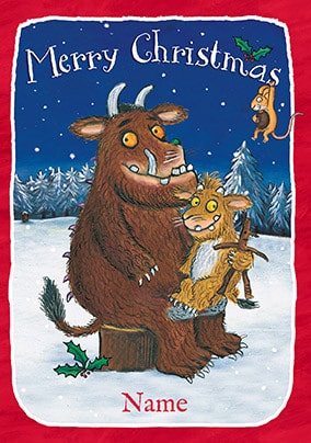 The Gruffalo Personalised Christmas Card Funky Pigeon