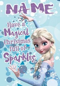 Tap to view Elsa Frozen Personalised Christmas Card