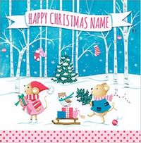 Tap to view Christmas Mice Personalised Card