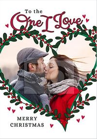 Tap to view One I Love Heart - Photo Christmas Card