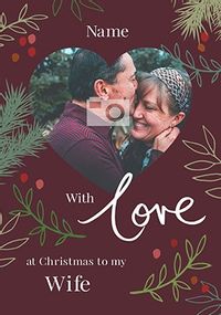 Tap to view Wife Photo Upload Christmas Card