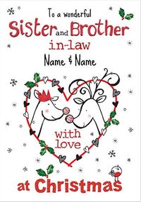 Tap to view Sister and Brother-In-Law At Christmas Personalised Card