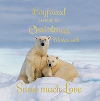 Tap to view Boyfriend Snow Much Love Personalised Christmas Card