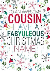 Tap to view Cousin Fabyuleous Christmas Card