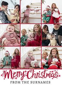 Tap to view Family Photo Collage Christmas Card