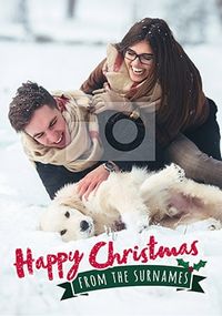 Tap to view Full Photo Christmas Family Card