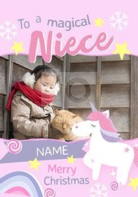 Tap to view Magical Niece Photo Christmas Card