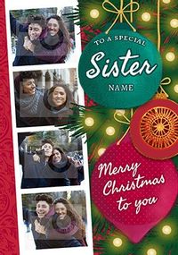Tap to view Sister multi photo Christmas Card