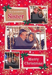 Tap to view Sister at Christmas Photo Card