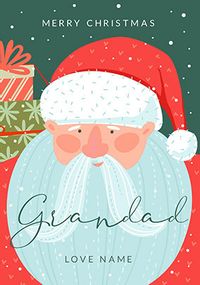 Tap to view Merry Christmas Grandad Santa Personalised Card