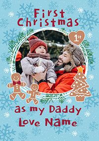 Tap to view First Christmas as my Daddy Gingerbread Photo Card