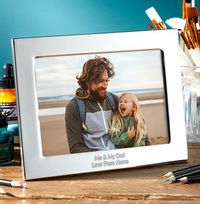 Tap to view Me & My Dad Personalised Metal Photo Frame - Landscape